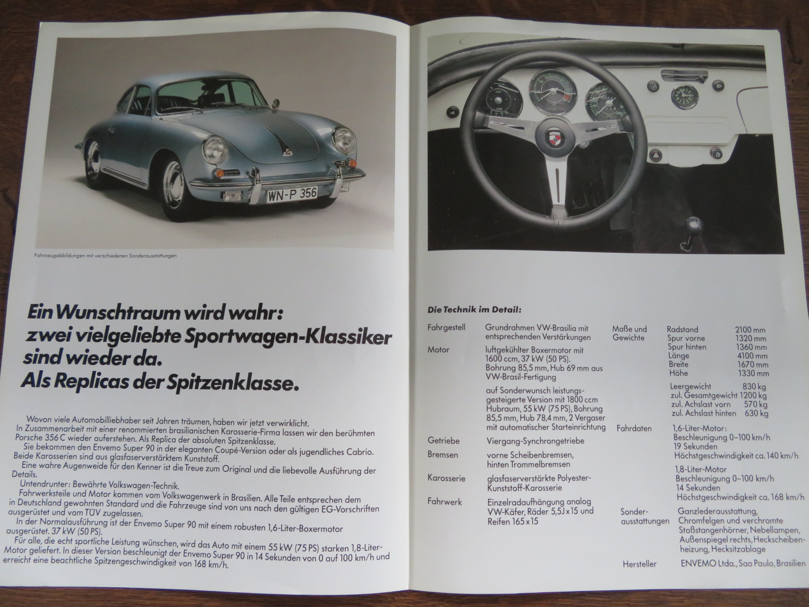 Porsche 356 C (Envemo Super 90) Cabriolet